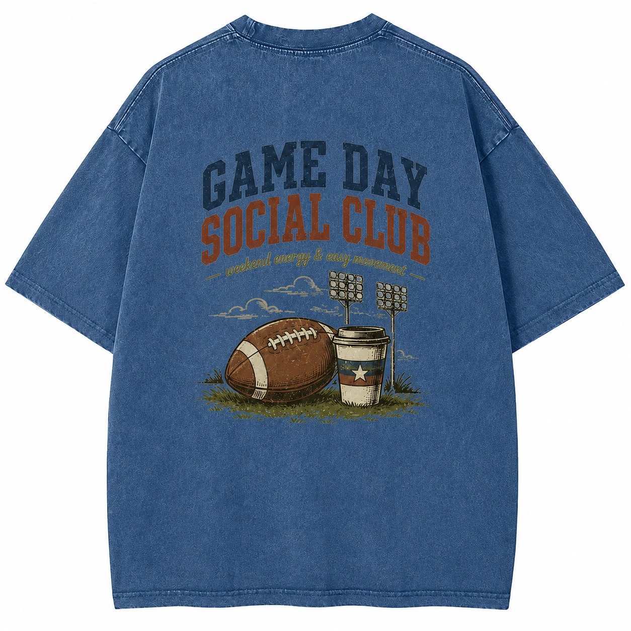 Game Day Social Club Weekend Energy Tee
