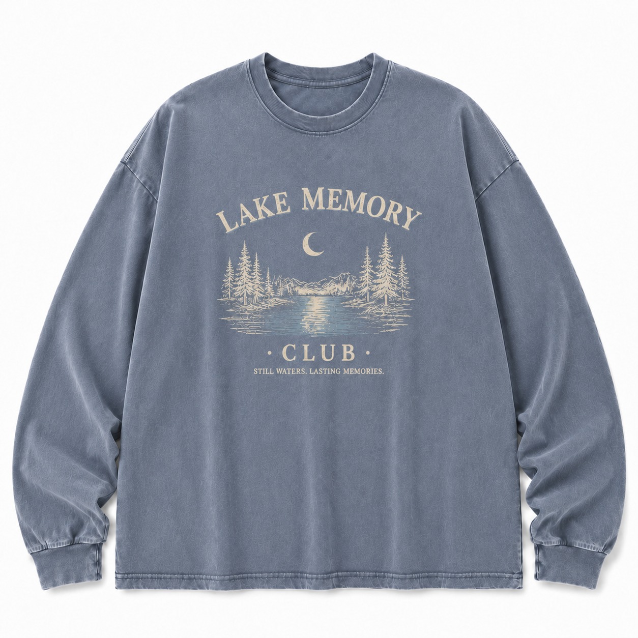 Lake Memory Washed Long Sleeve Tee