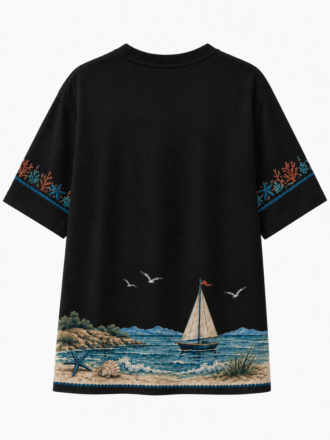 Lighthouse Vacation V-Neck Tee
