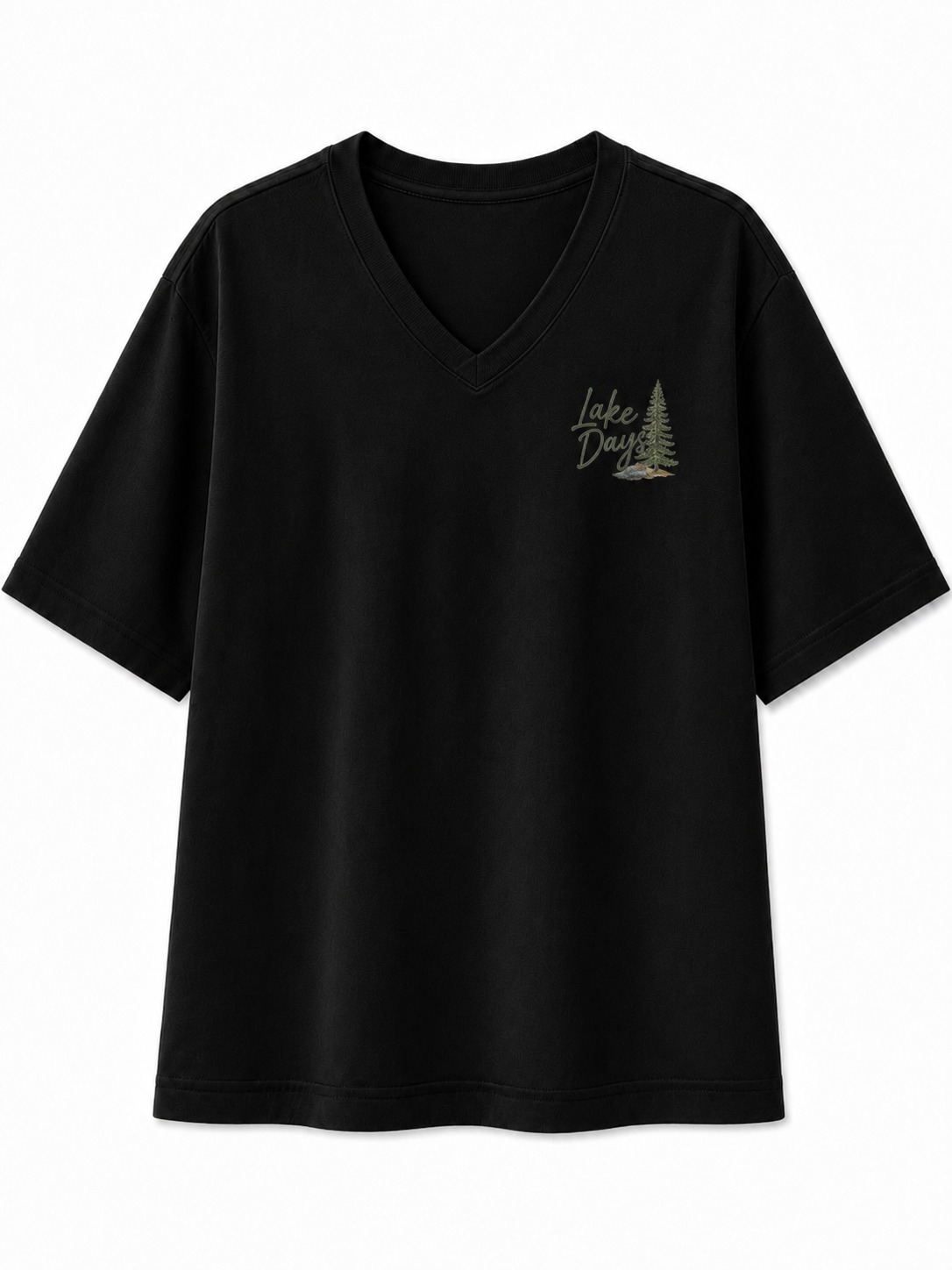 Lake Days V-Neck Graphic Tee