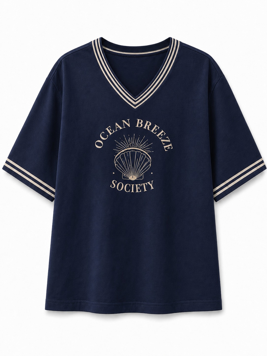 Ocean Breeze Society V-Neck Tee