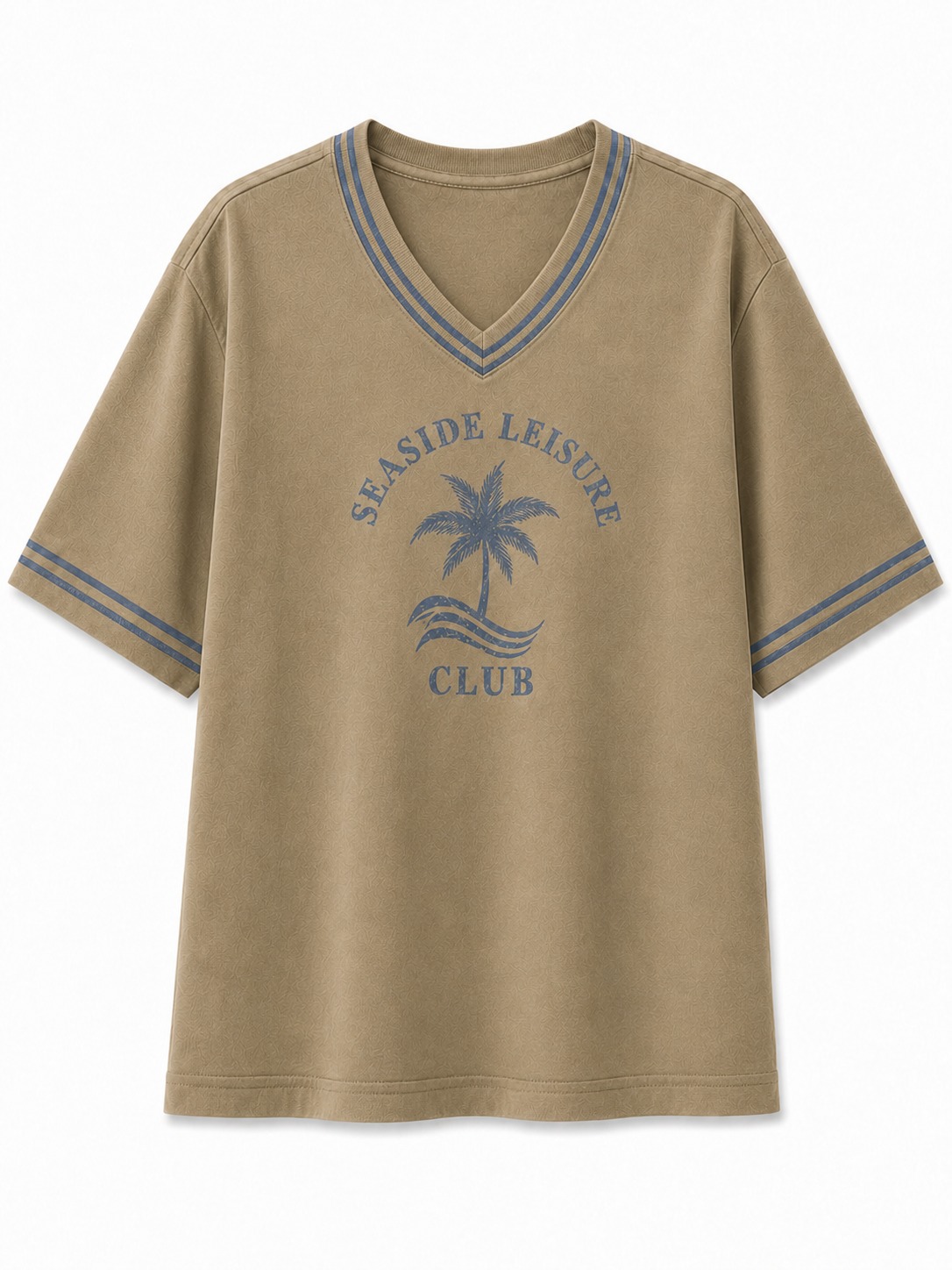 Coastal Palm V-Neck Tee