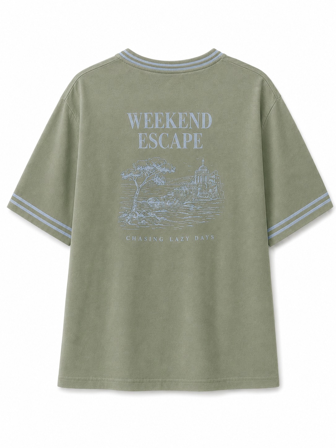 Quiet Escape Graphic V-Neck Tee