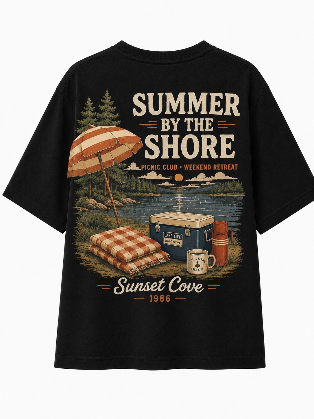 Summer By The Shore V-Neck Tee