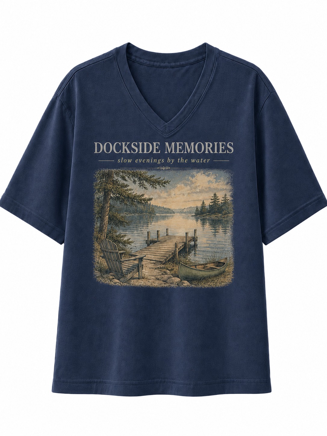 Dockside Memories Lake V-Neck Tee