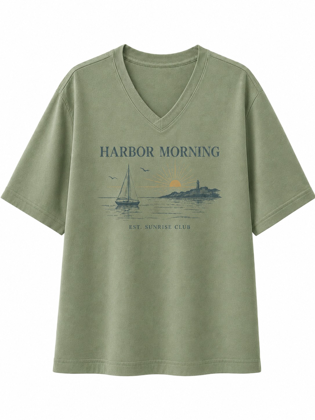 Harbor Morning V-Neck Tee