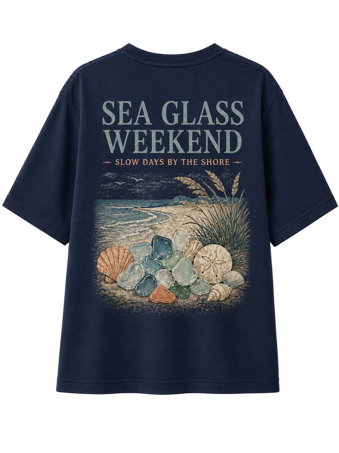 Sea Glass Weekend V-Neck Tee
