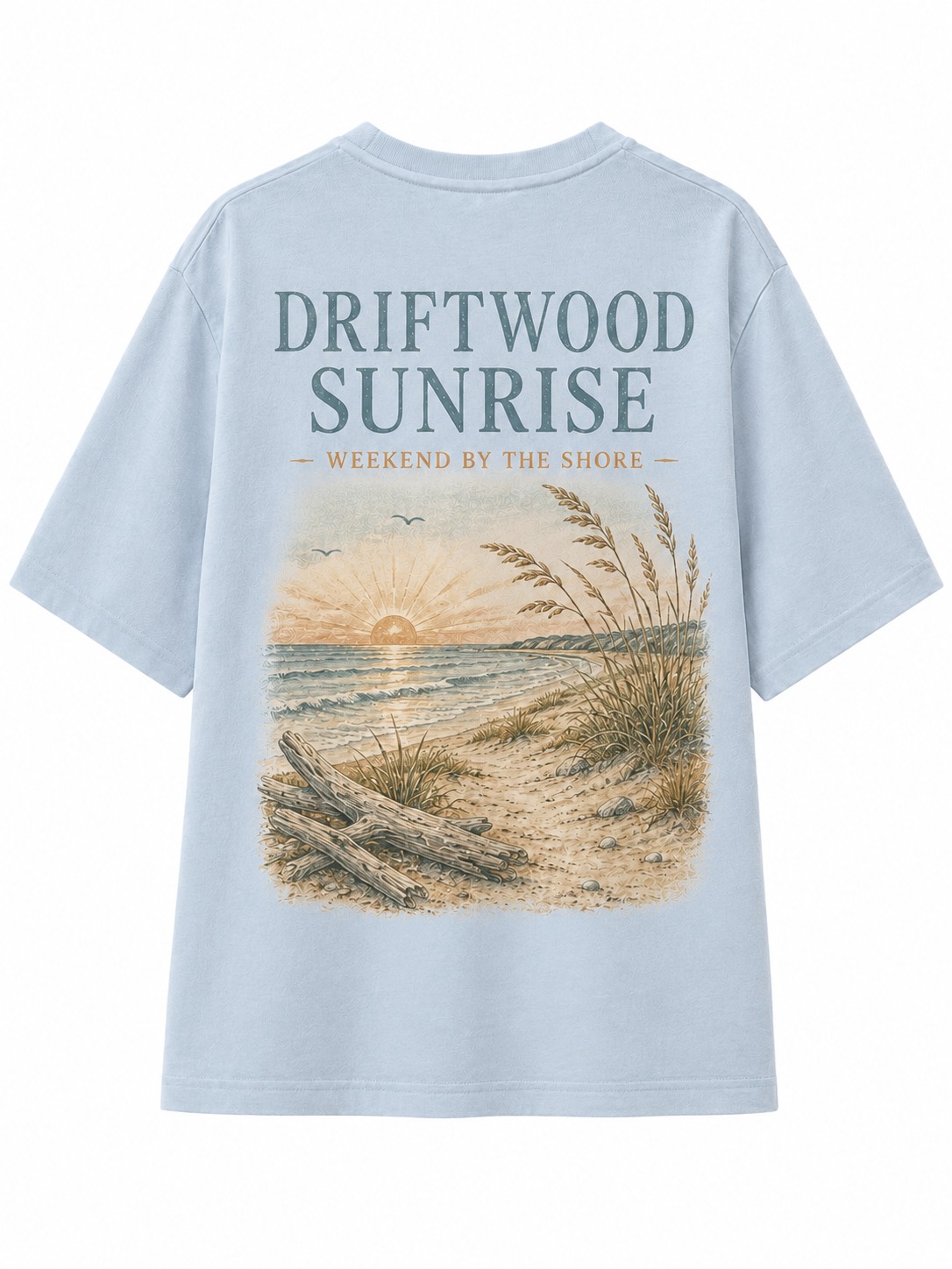 Driftwood Sunrise V-Neck Tee