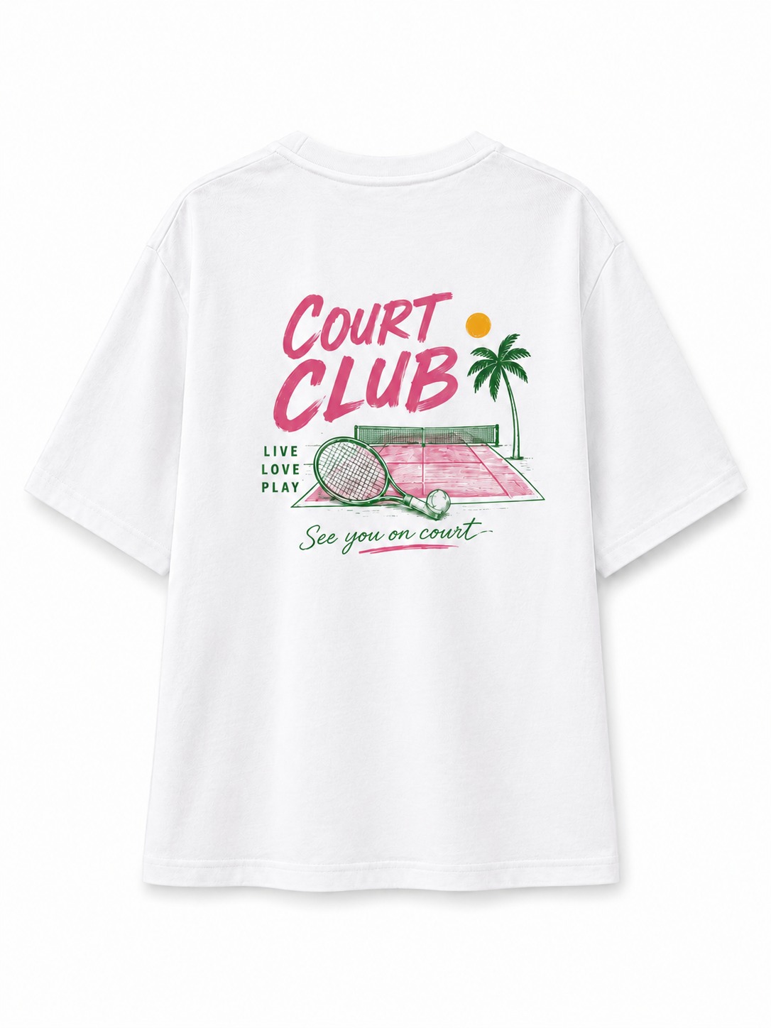 Court Club Sporty V-Neck Tee