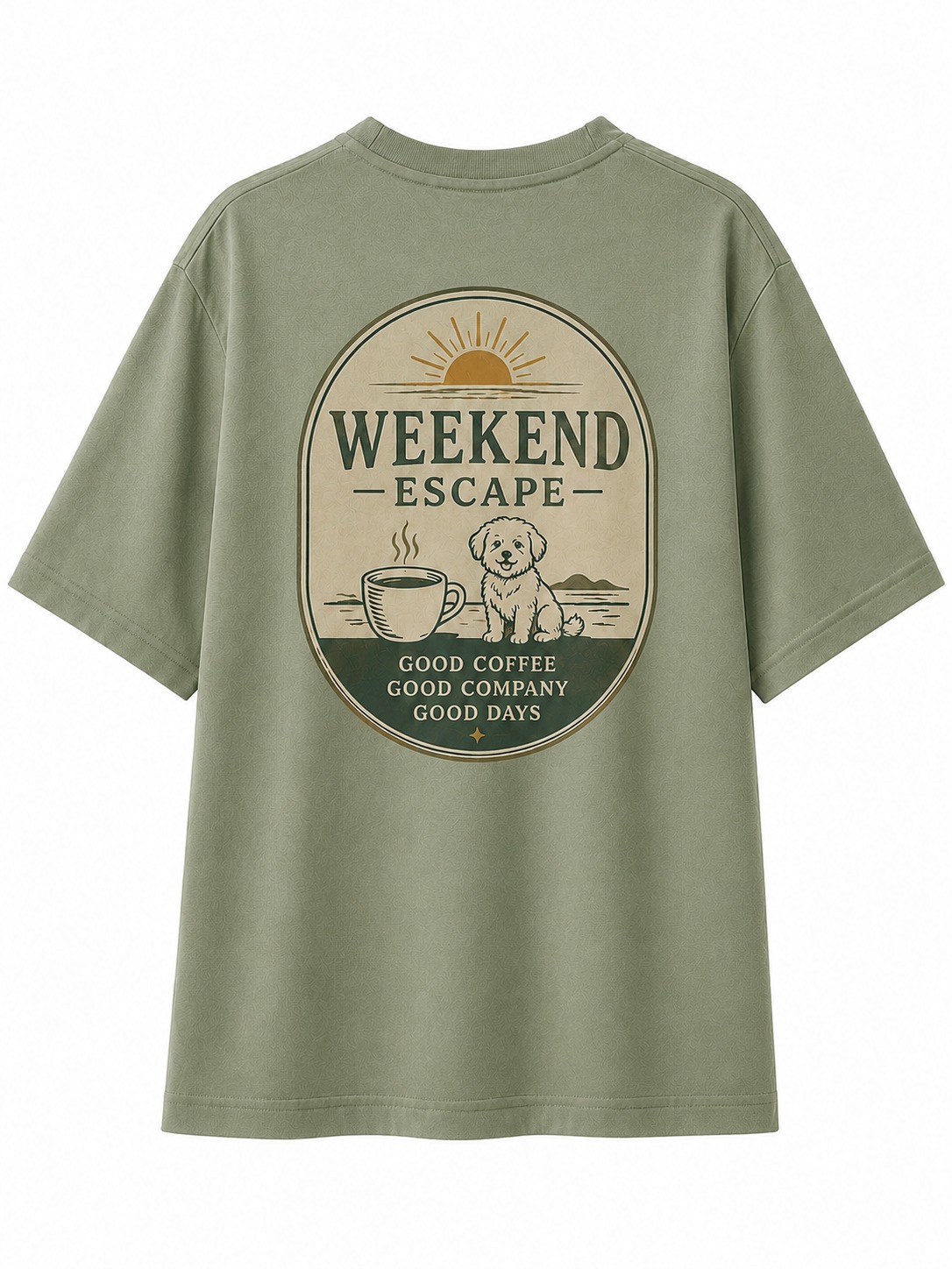 Weekend Escape Coffee & Dog Graphic Tee