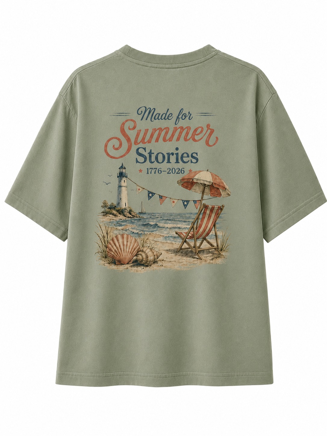 Summer Stories Lighthouse Beach Graphic Tee