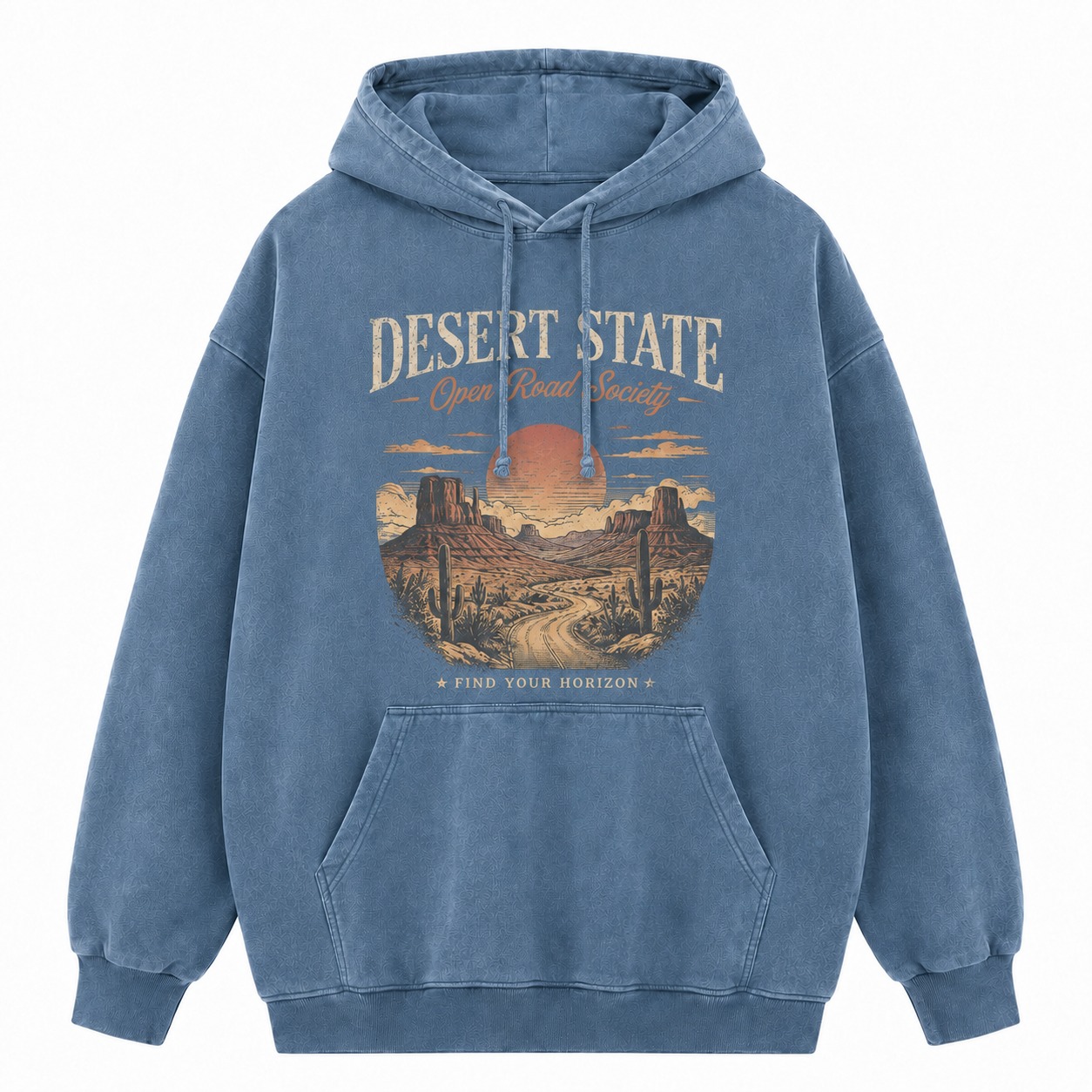 Desert State Open Road Washed Hoodie