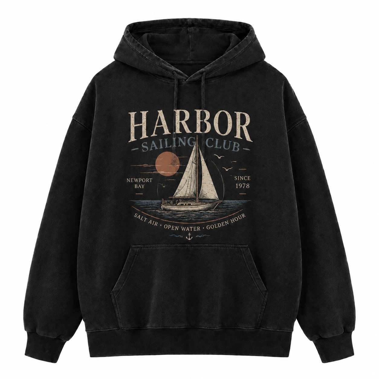 Harbor Sailing Club Washed Hoodie