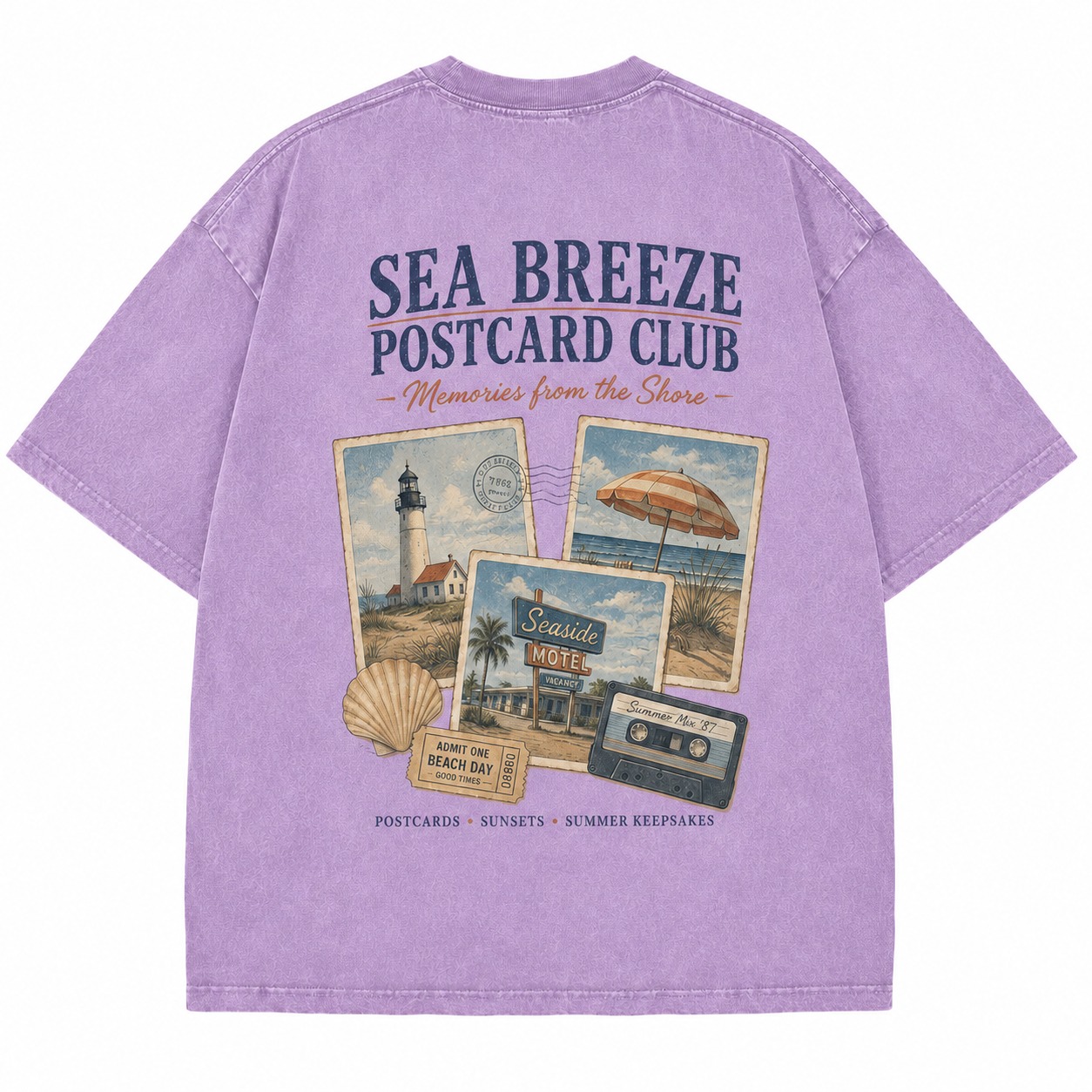 Sea Breeze Postcard Club Tee