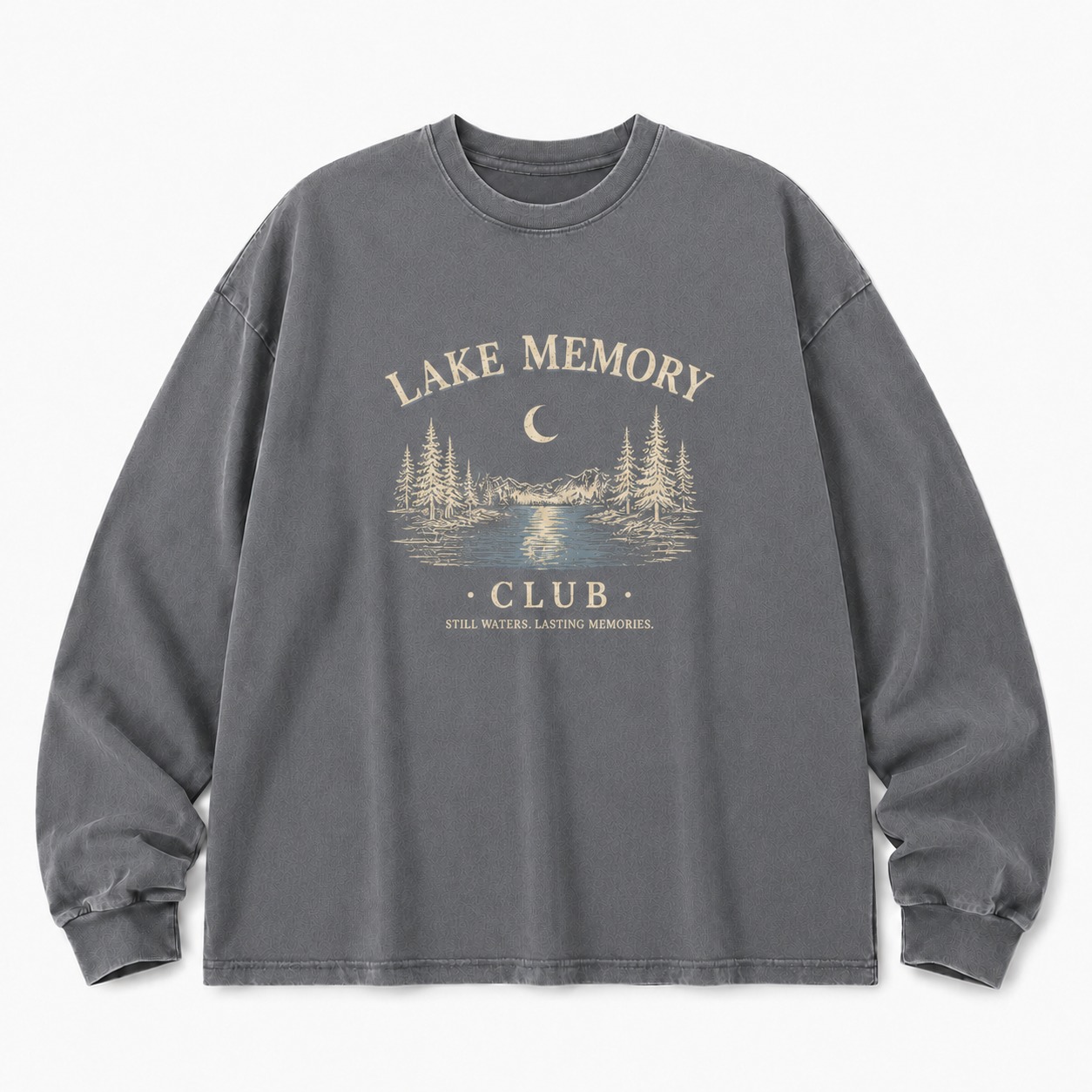Lake Memory Washed Long Sleeve Tee