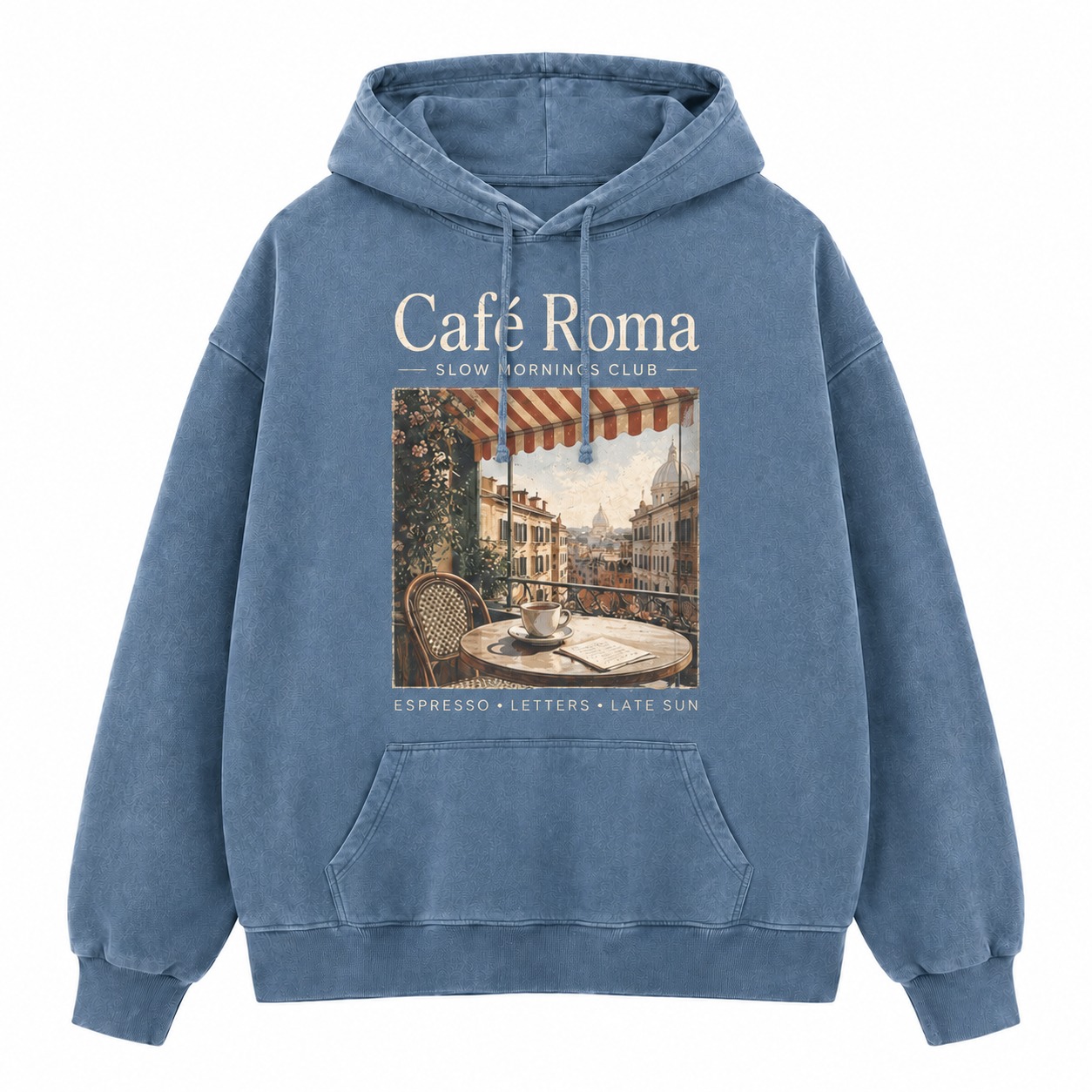 Cafe Roma Slow Mornings Washed Hoodie