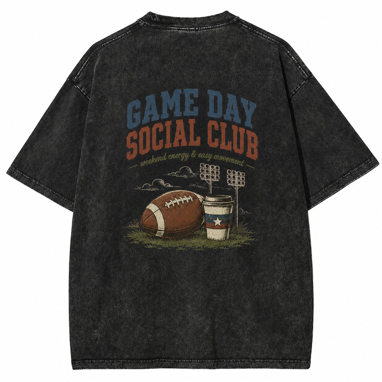 Game Day Social Club Weekend Energy Tee