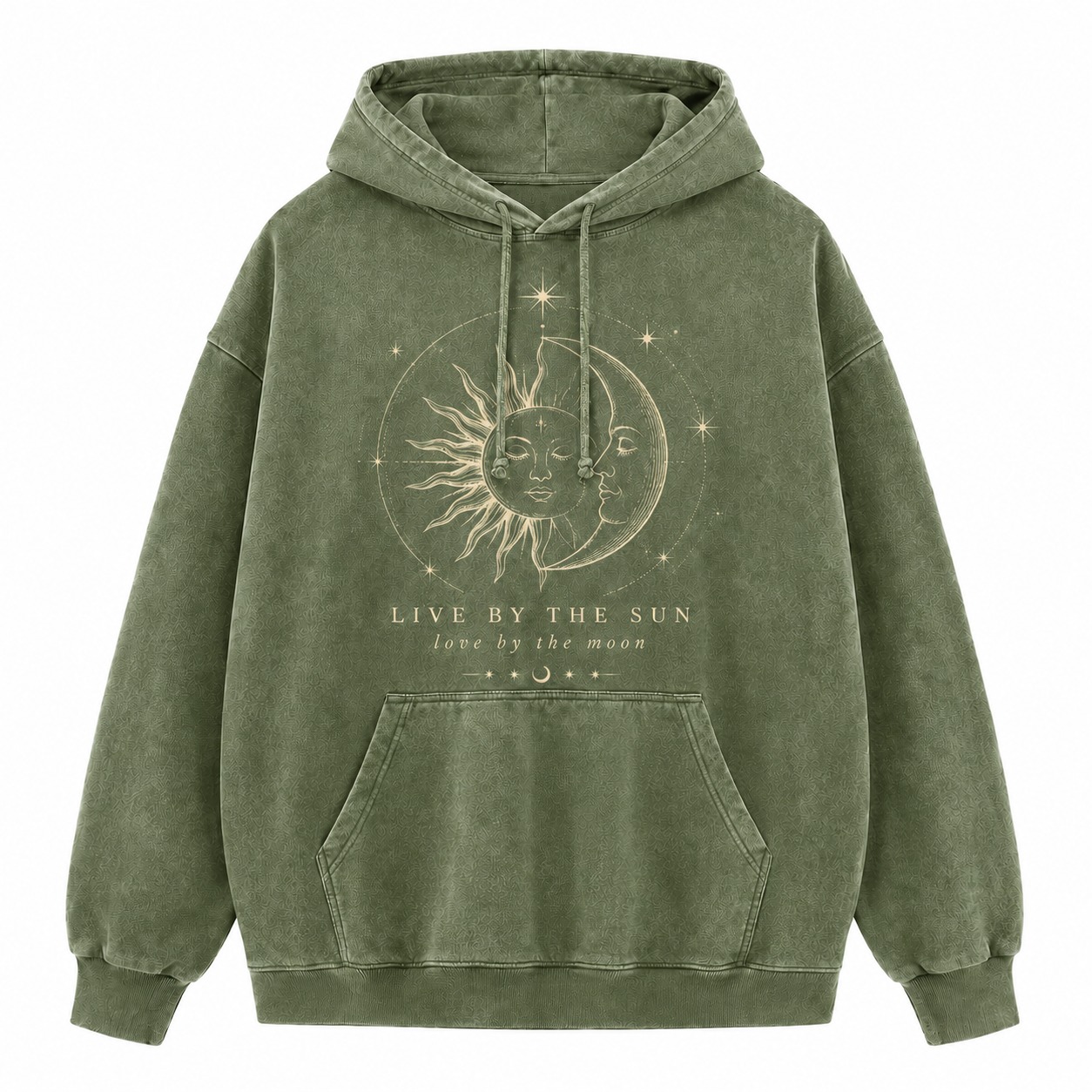 Live By The Sun Love By The Moon Washed Hoodie