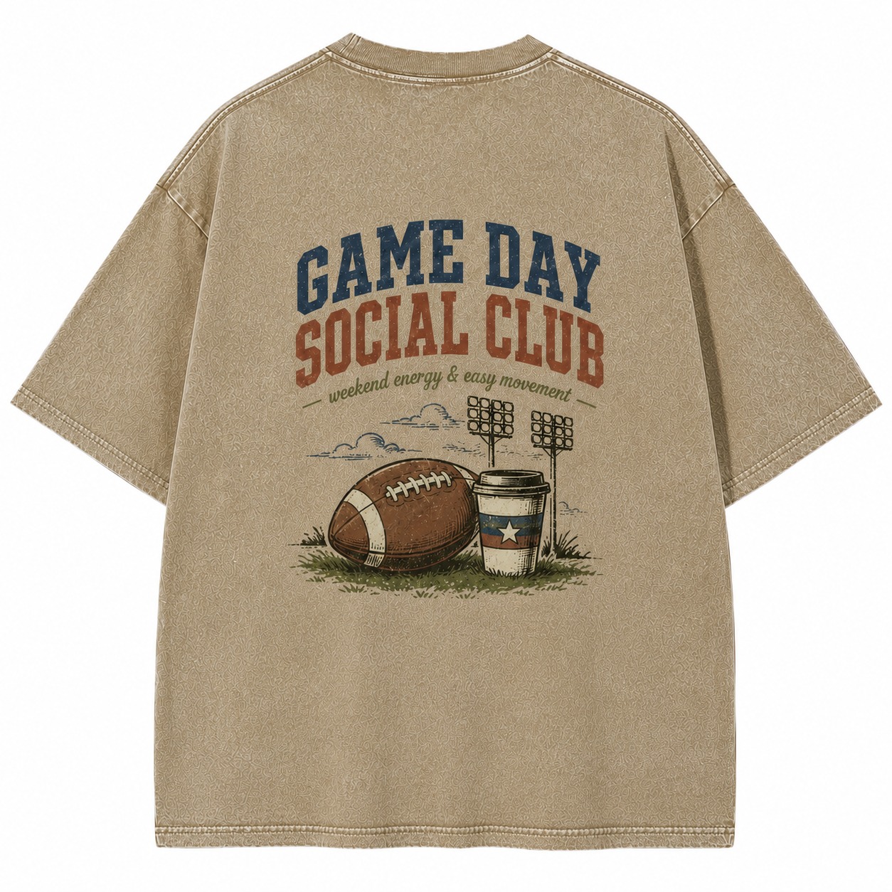 Game Day Social Club Weekend Energy Tee