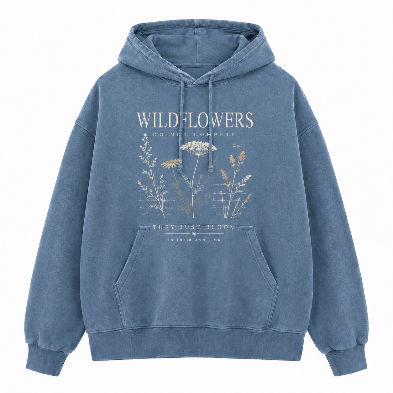 Wildflowers Bloom Graphic Washed Hoodie