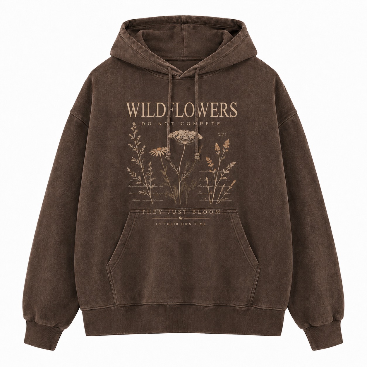 Wildflowers Bloom Graphic Washed Hoodie