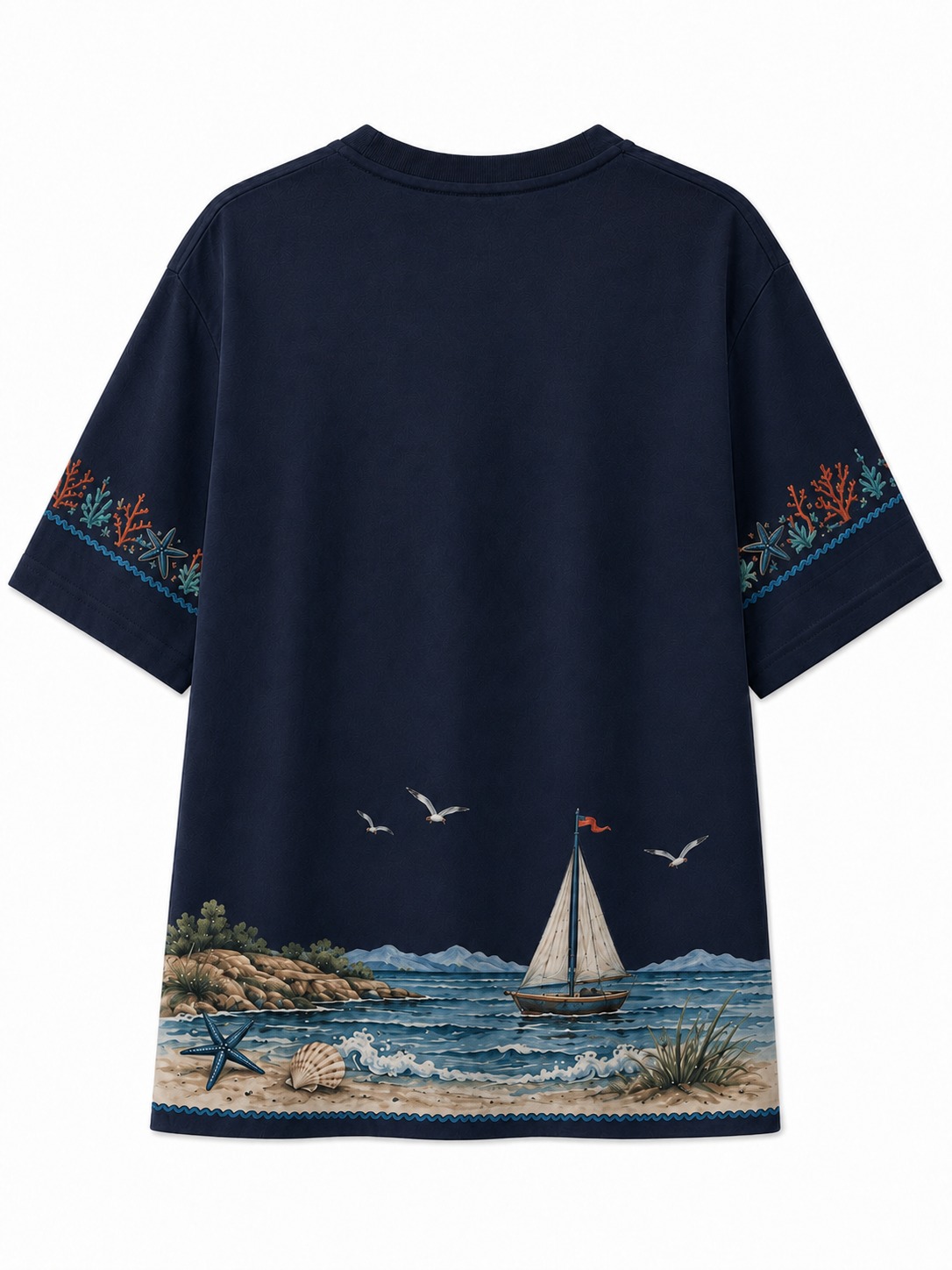 Lighthouse Vacation V-Neck Tee