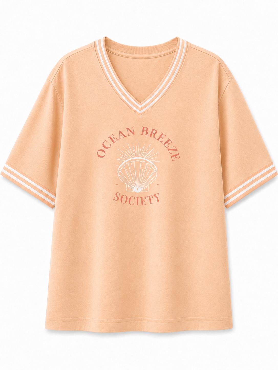 Ocean Breeze Society V-Neck Tee
