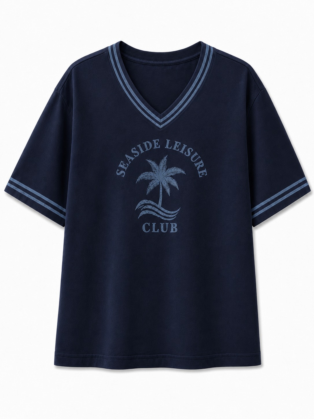Coastal Palm V-Neck Tee