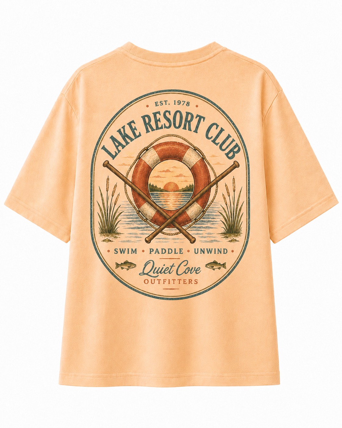 Lake Resort Club V-Neck Tee