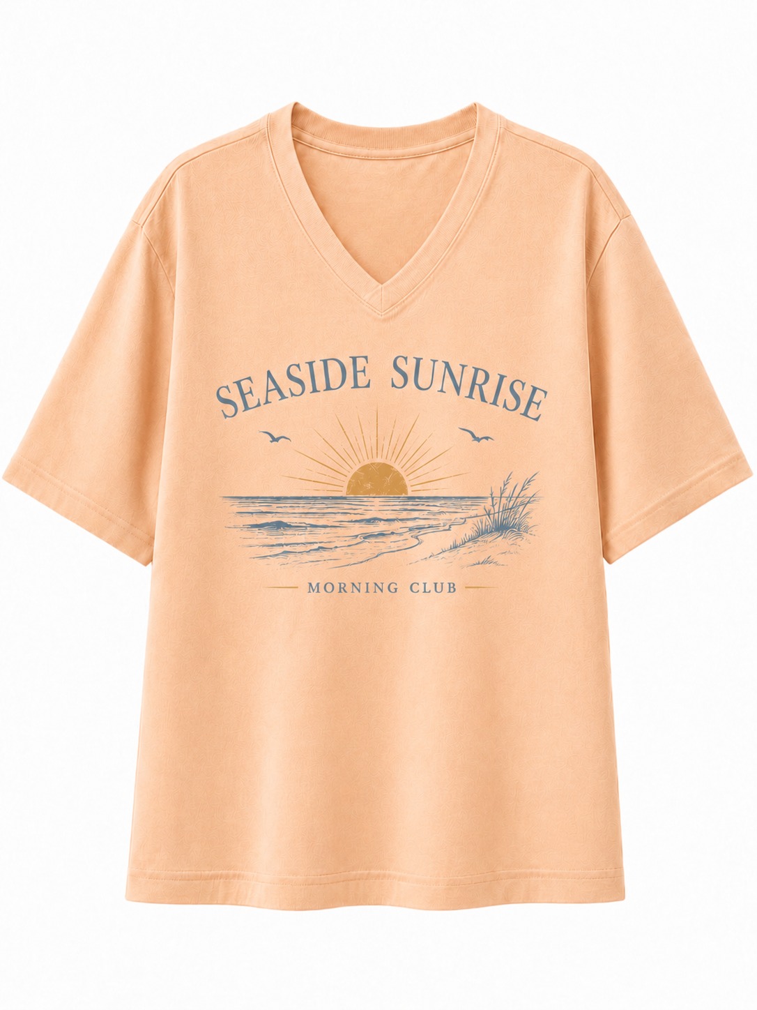Seaside Sunrise V-Neck Tee