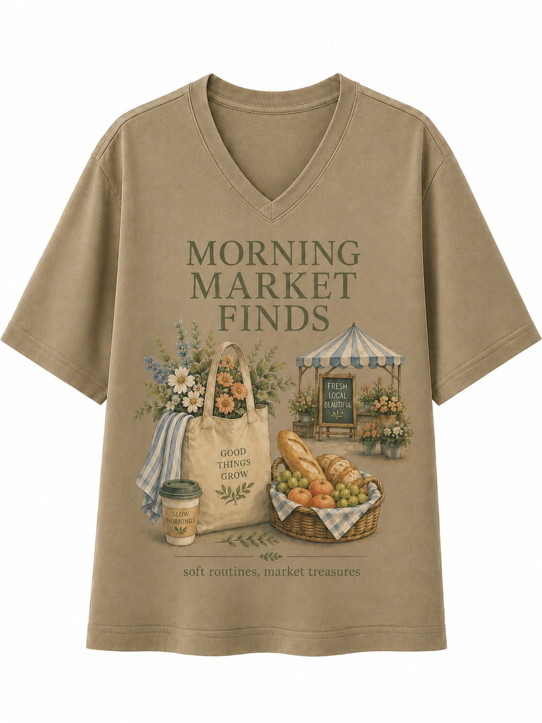 Morning Market Finds V-Neck Tee