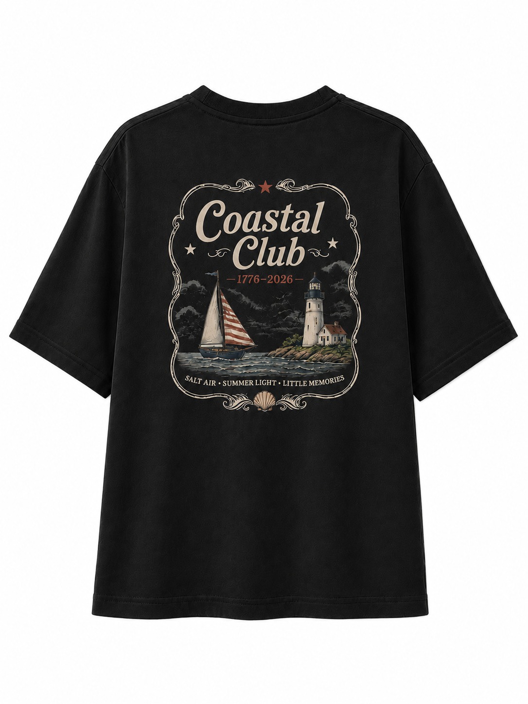 Coastal Club Lighthouse V-Neck Tee