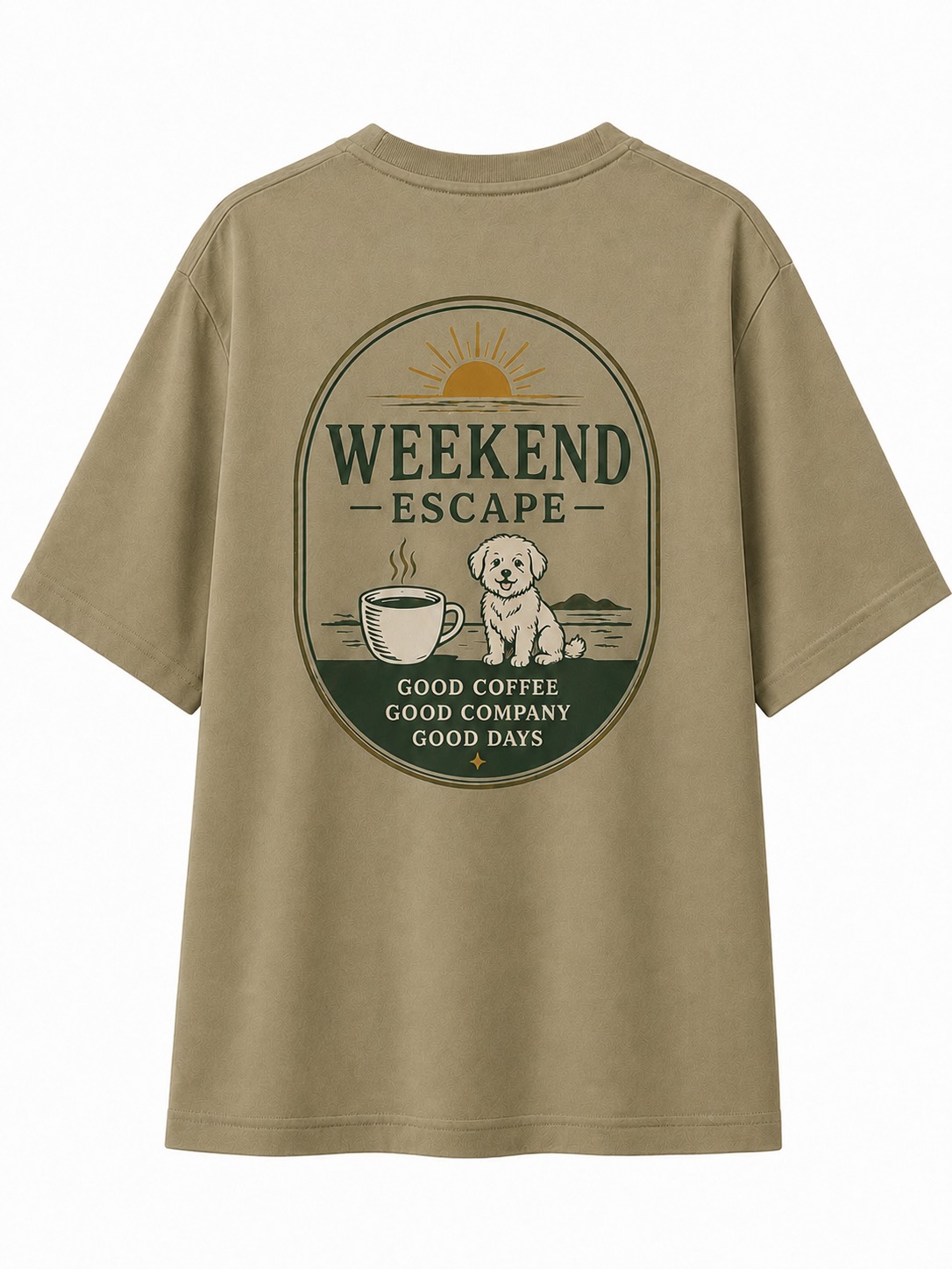 Weekend Escape Coffee & Dog Graphic Tee