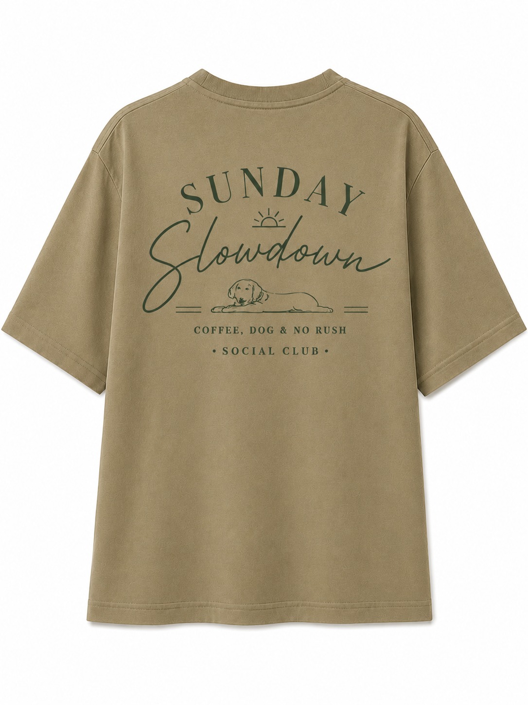 Sunday Slowdown Dog Coffee Graphic Tee