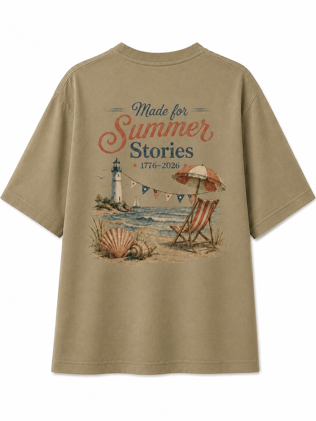 Summer Stories Lighthouse Beach Graphic Tee
