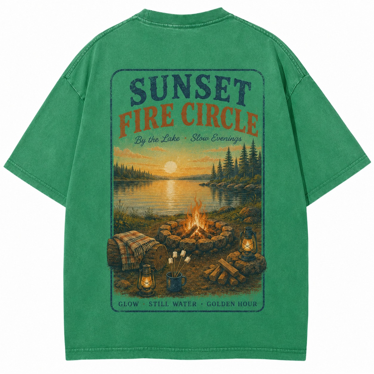 Sunset Fire Circle Tee