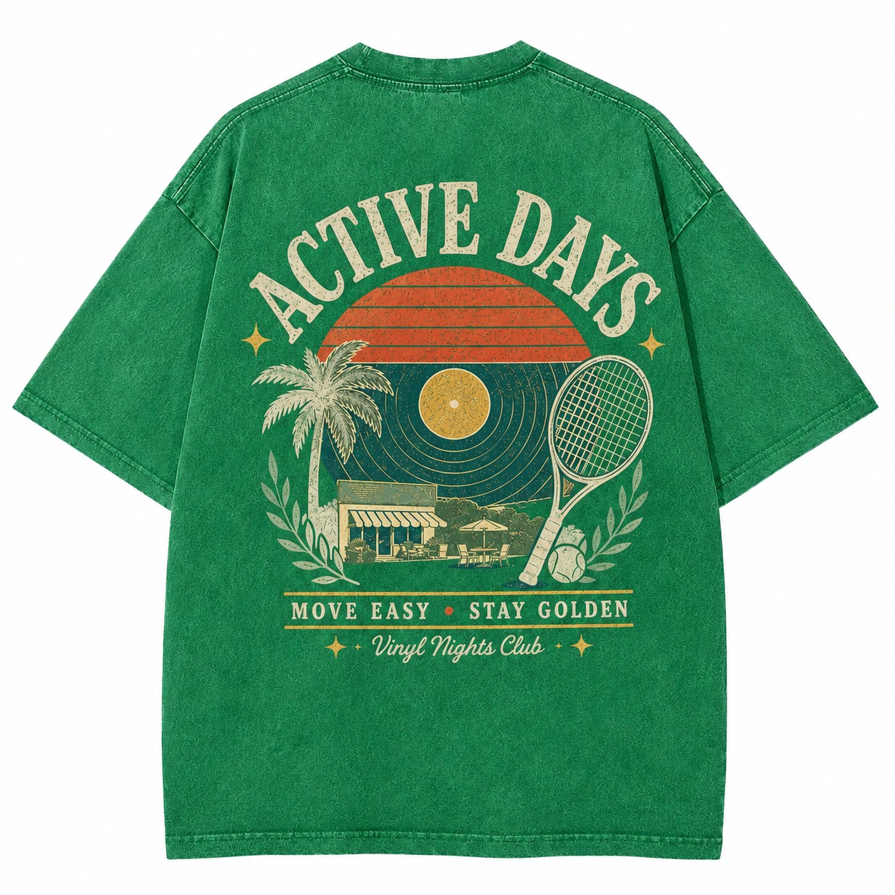 Active Days Graphic Washed Tee