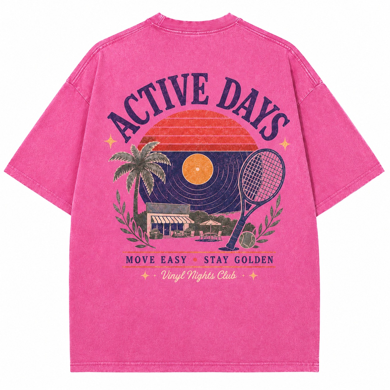 Active Days Graphic Washed Tee