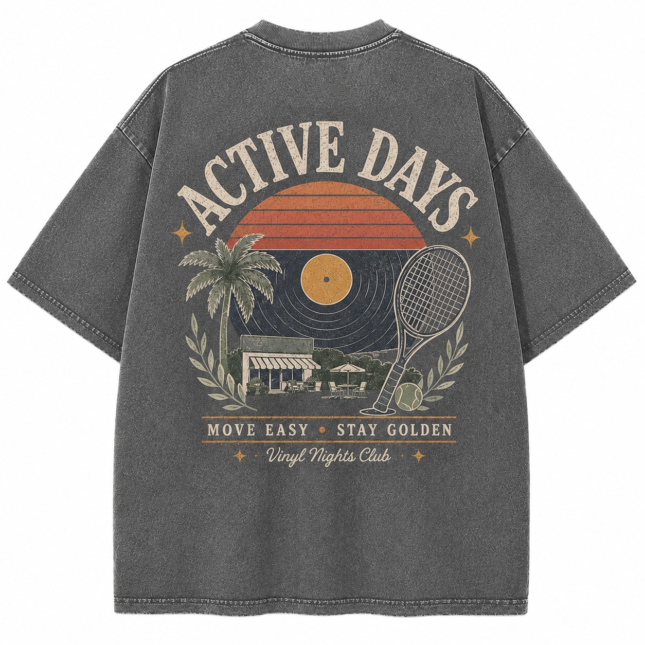 Active Days Graphic Washed Tee