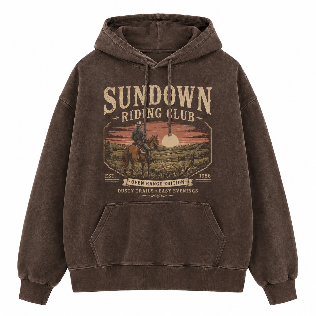 Sundown Riding Club Washed Hoodie