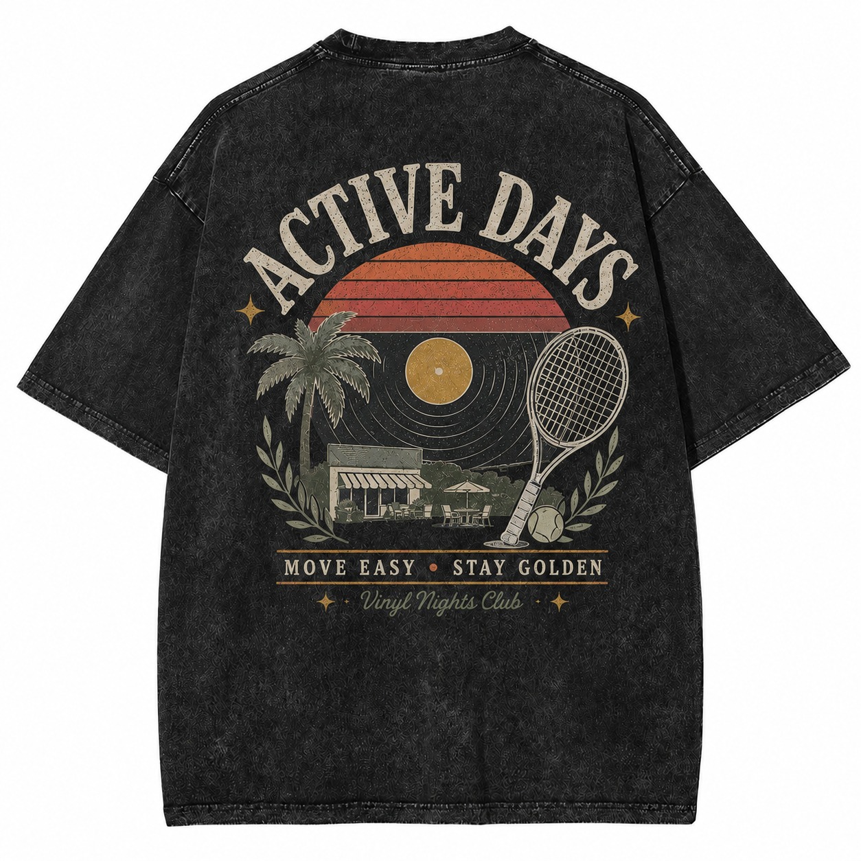 Active Days Graphic Washed Tee
