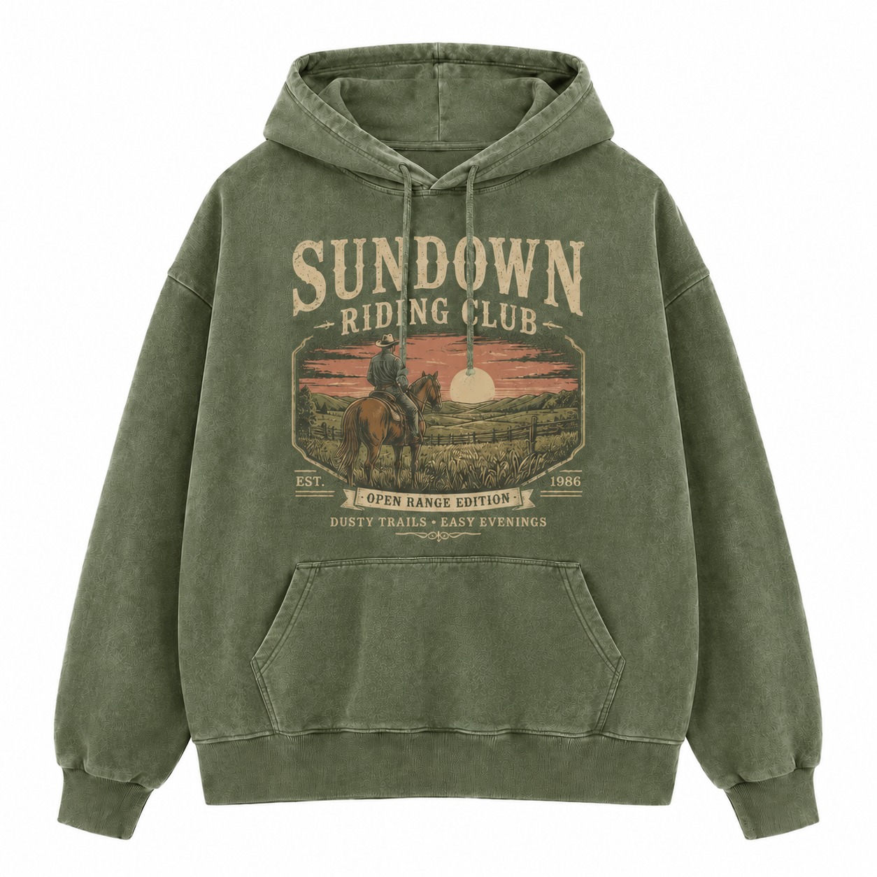Sundown Riding Club Washed Hoodie