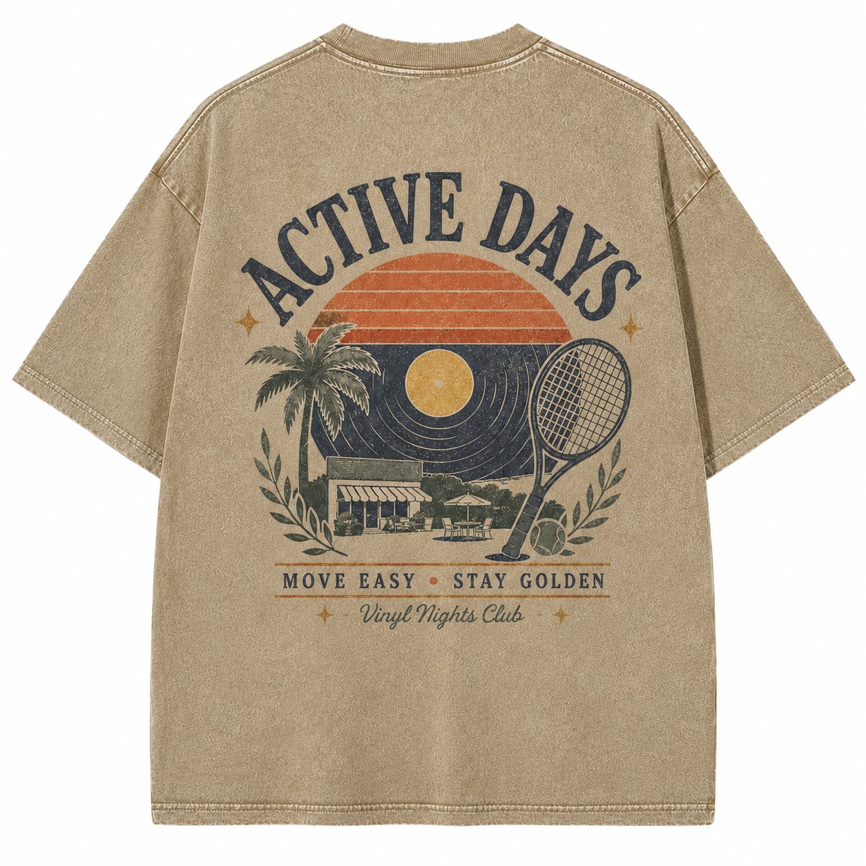 Active Days Graphic Washed Tee