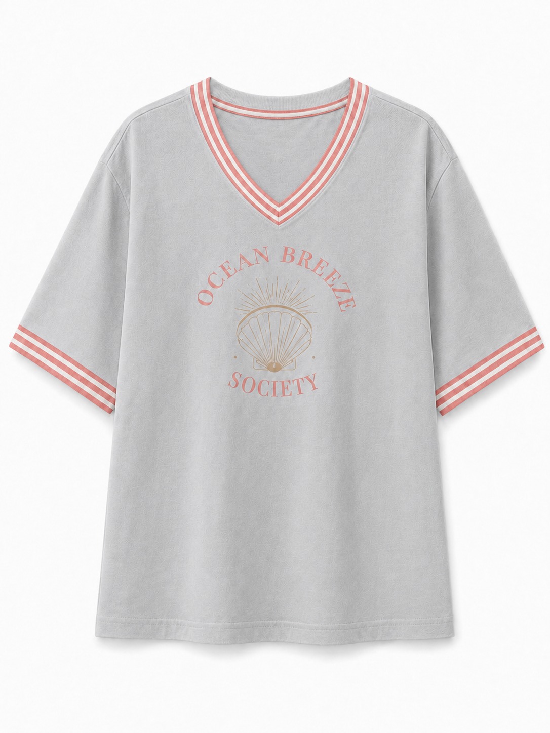 Ocean Breeze Society V-Neck Tee