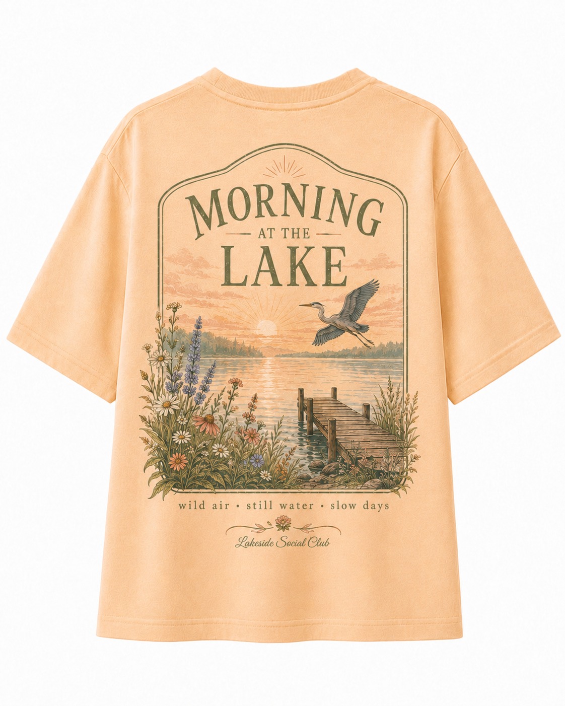 Morning At The Lake V-Neck Tee