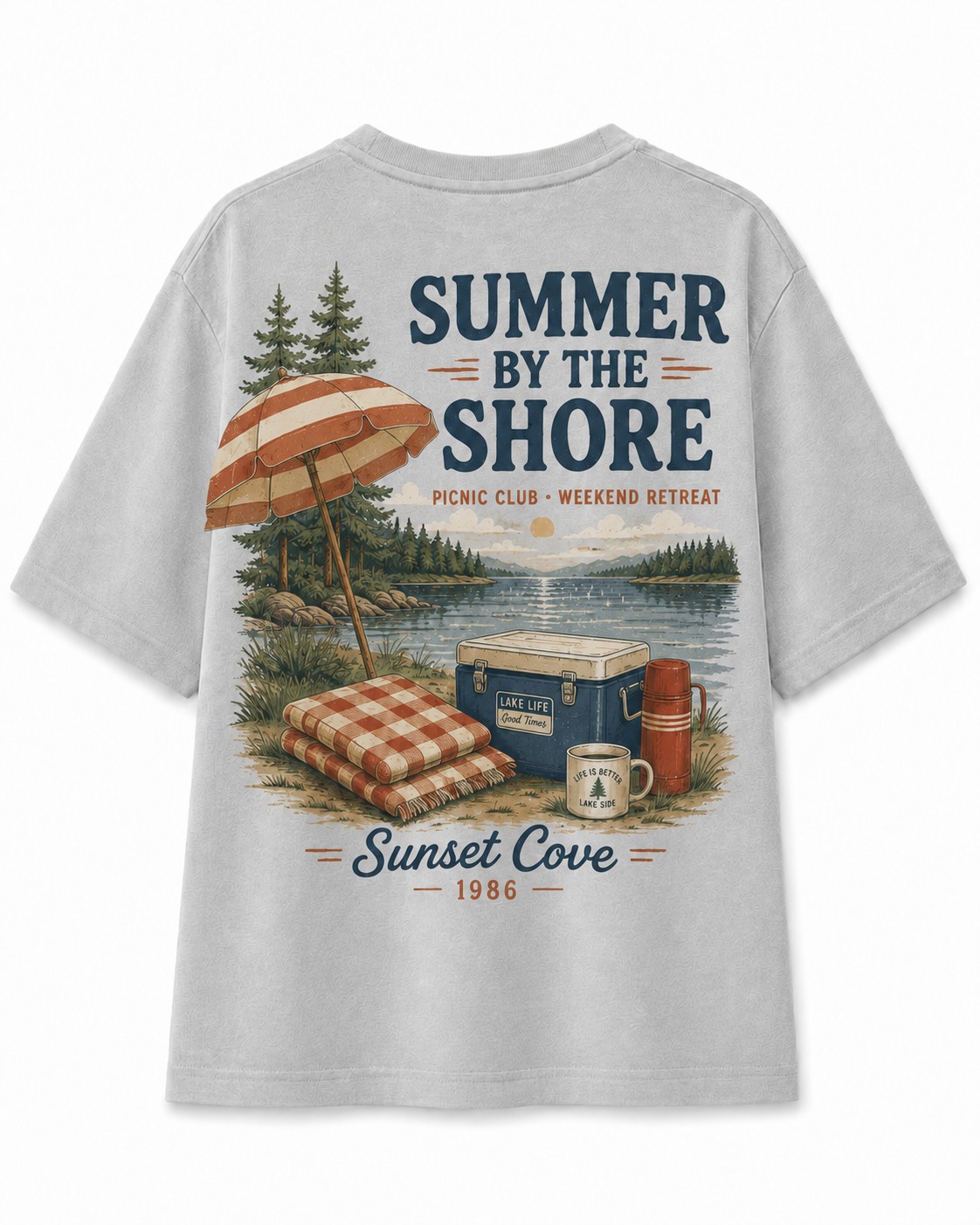 Summer By The Shore V-Neck Tee