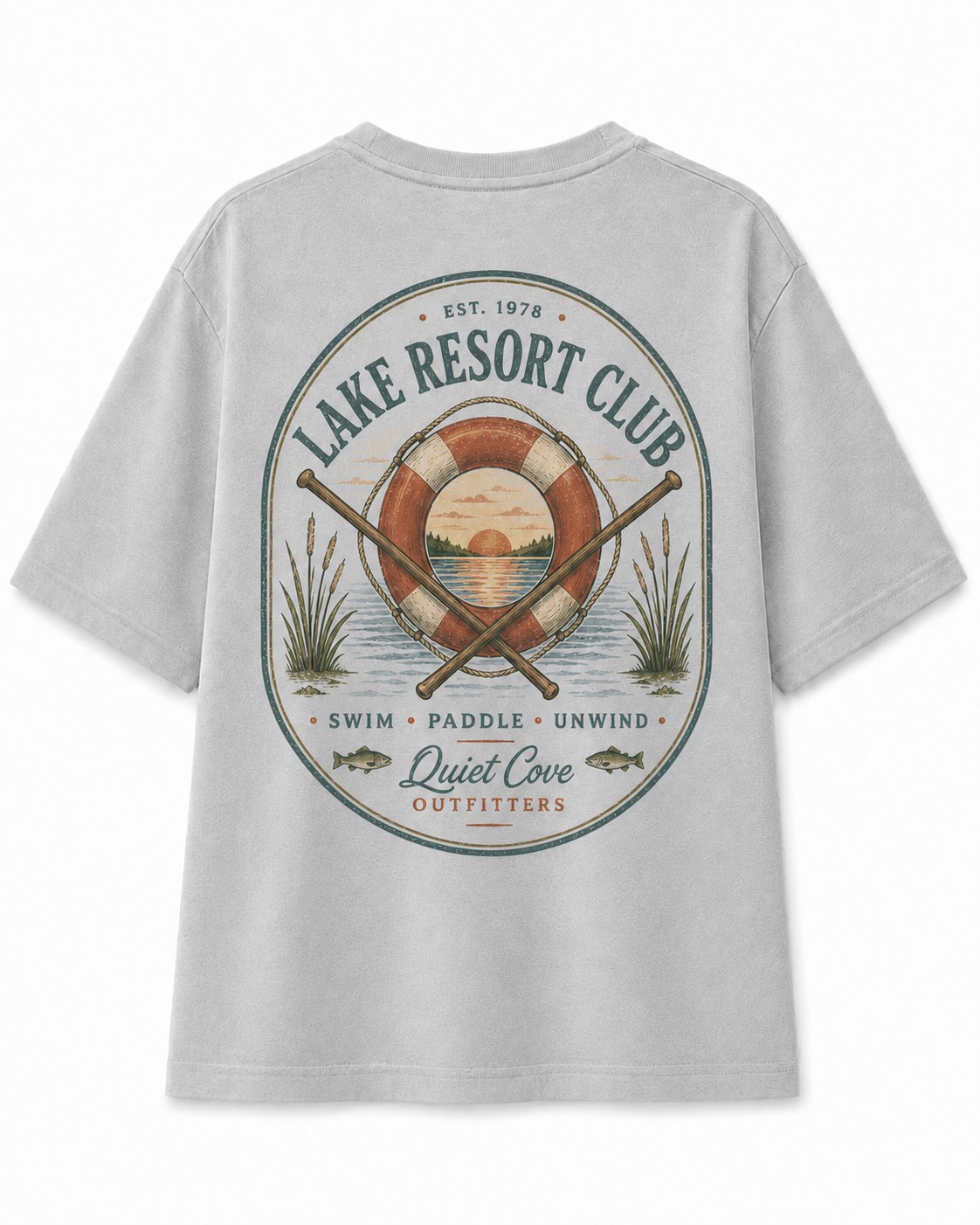 Lake Resort Club V-Neck Tee