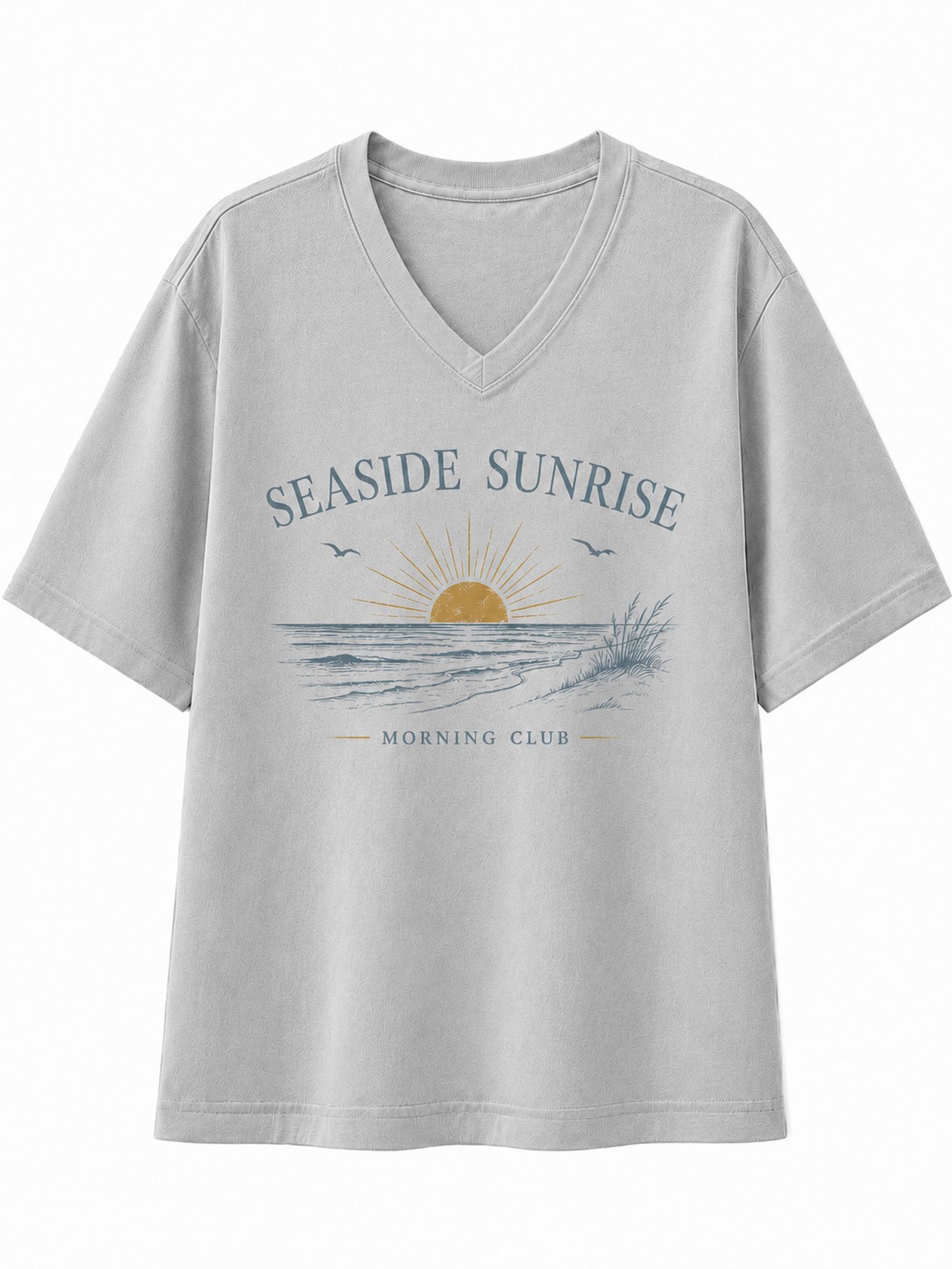 Seaside Sunrise V-Neck Tee