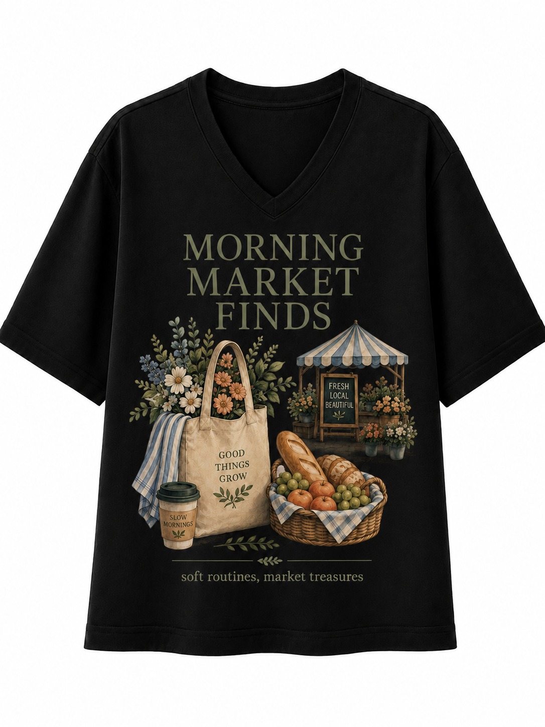 Morning Market Finds V-Neck Tee