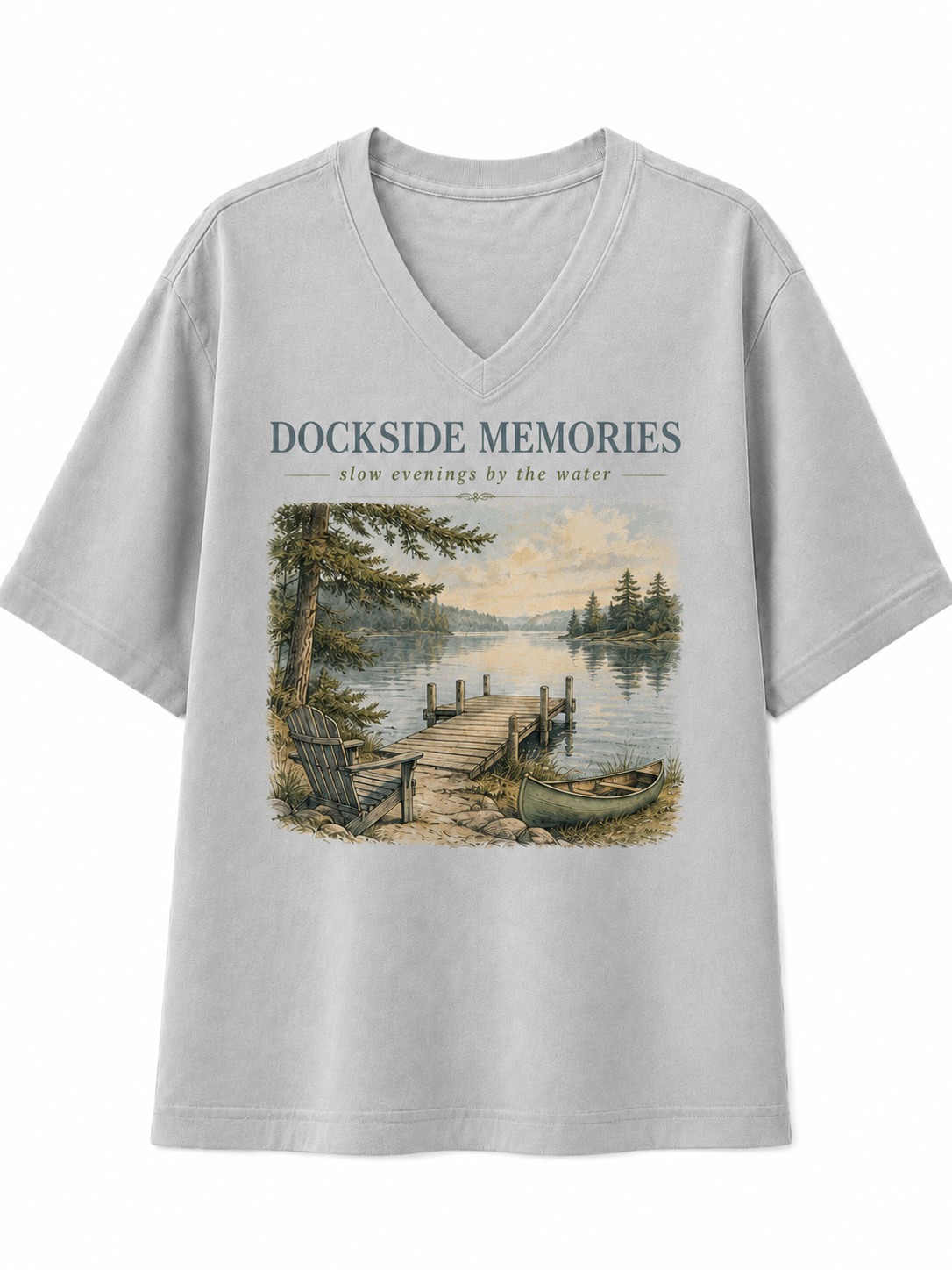 Dockside Memories Lake V-Neck Tee